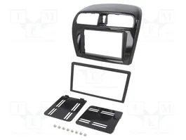 ACV Bastidor de montaje de radio para Mitsubishi 2 DIN brillo negro