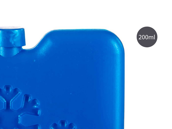 Leknes Acumulador Frío 200ml 11x16.5x1.5 cm Azul Plástico PE (Set de 48)