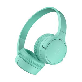 Belkin Soundform Mini BT Auriculares Diadema Inalámbricos y Alámbricos para Niños, 30h Batería, USB-C, Color Menta, AUD002hqMNV3