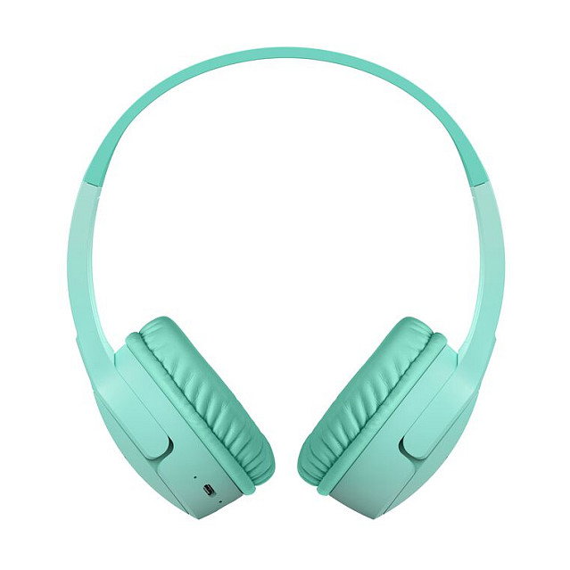 Belkin Soundform Mini BT Auriculares Diadema Inalámbricos y Alámbricos para Niños, 30h Batería, USB-C, Color Menta, AUD002hqMNV3