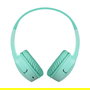 Belkin Soundform Mini BT Auriculares Diadema Inalámbricos y Alámbricos para Niños, 30h Batería, USB-C, Color Menta, AUD002hqMNV3