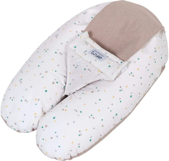 Tineo Almohada de Maternidad 3 en 1 Multirelax Tejido de Rizo Avellana/Lunares Tineo Almohada de Maternidad 3 en 1 Multirelax Tejido de Rizo Avellana/Lunares