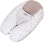 Tineo Almohada de Maternidad 3 en 1 Multirelax Tejido de Rizo Avellana/Lunares