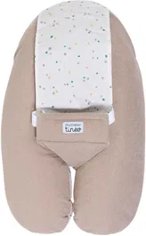 Tineo Almohada de Maternidad 3 en 1 Multirelax Tejido de Rizo Avellana/Lunares