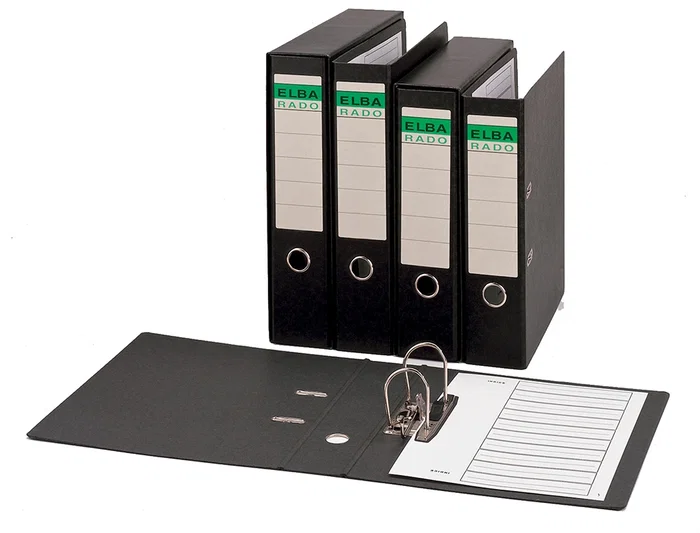 Archivador Palanca Elba Carton Compacto Rado Jaspeado Fº 80Mm (1290700)