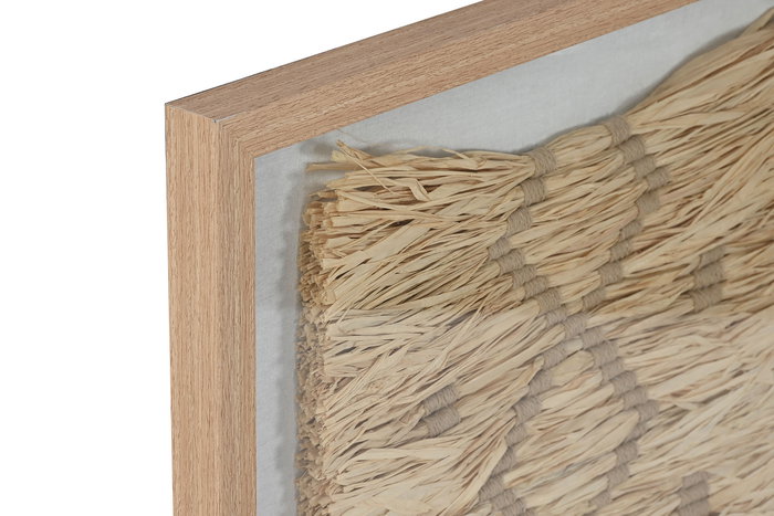 DKD Home Decor Cuadro Moderno Beige Natural 3 x 70 x 50 cm Rafia PS (2 Unidades) DKD Home Decor Cuadro Moderno Beige Natural 3 x 70 x 50 cm Rafia PS (2 Unidades)