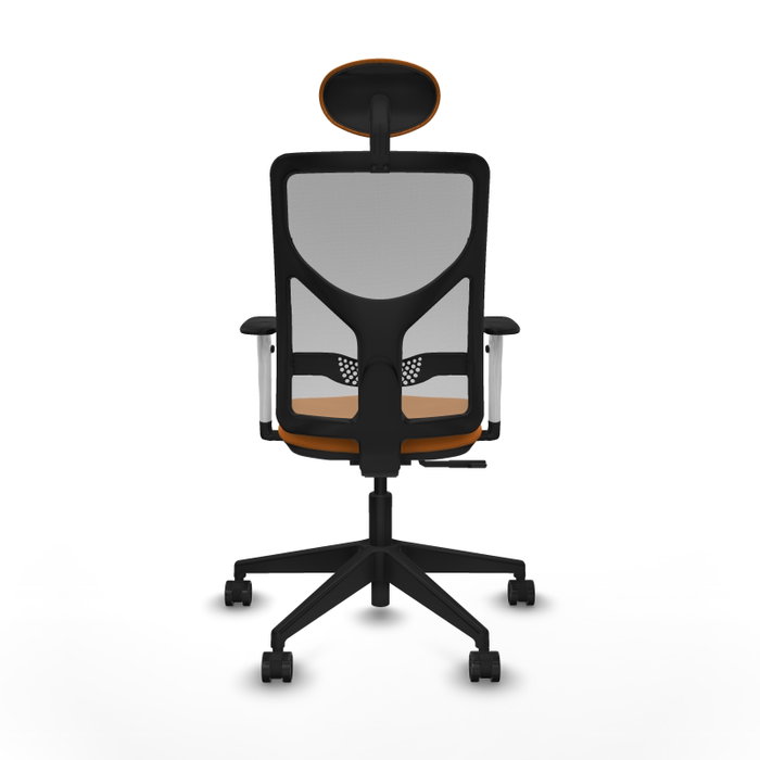 PIQUERAS Y CRESPO Silla de oficina Motilla Naranja y Gris