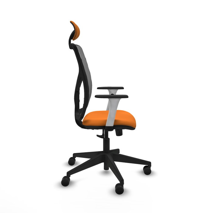 PIQUERAS Y CRESPO Silla de oficina Motilla Naranja y Gris