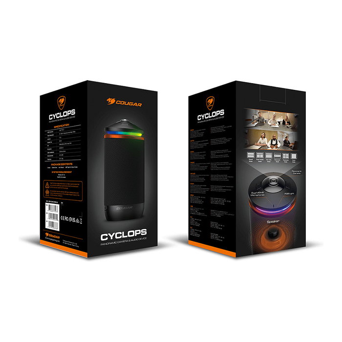 Cougar Cámara CYCLOPS AIO CGR-CAM3-RWB-01, 1920x818, Negro