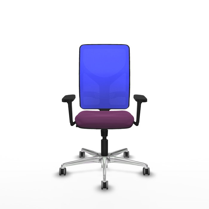 PIQUERAS Y CRESPO Silla de oficina Motilla con mecanismo Sincro, Morado y Azul