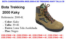 Segarra Bota de Trekking Huron 2000-K Kaky Talla 46
