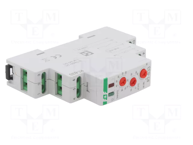 F&F Módulo de automatización regulador de temperatura para raíl DIN RT-833 F&F Módulo de automatización regulador de temperatura para raíl DIN RT-833