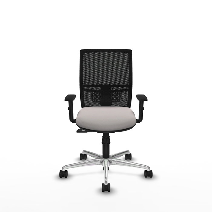 PIQUERAS Y CRESPO Silla de oficina Yunquera con mecanismo Sincro, Blanco y Negro PIQUERAS Y CRESPO Silla de oficina Yunquera con mecanismo Sincro, Blanco y Negro