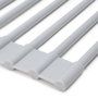 Emuca Escurreplatos flexible y enrollable de silicona, Acero y Plástico, Gris