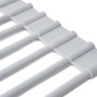 Emuca Escurreplatos flexible y enrollable de silicona, Acero y Plástico, Gris