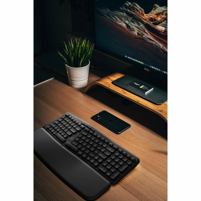 Mobility Lab ML313153 Teclado inalámbrico ergonómico con teclas cóncavas