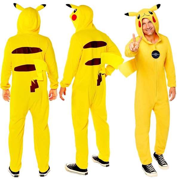 Liragram Disfraz Pokemon Pikachu Suit Talla XL Unisex