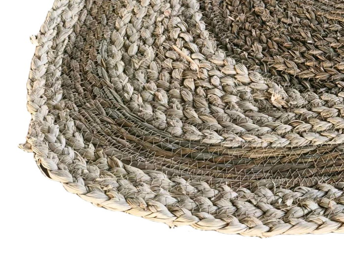 DKD Home Decor Alfombra Balines Bicolor Fibra Maiz 60 x 90 cm (2 Unidades)