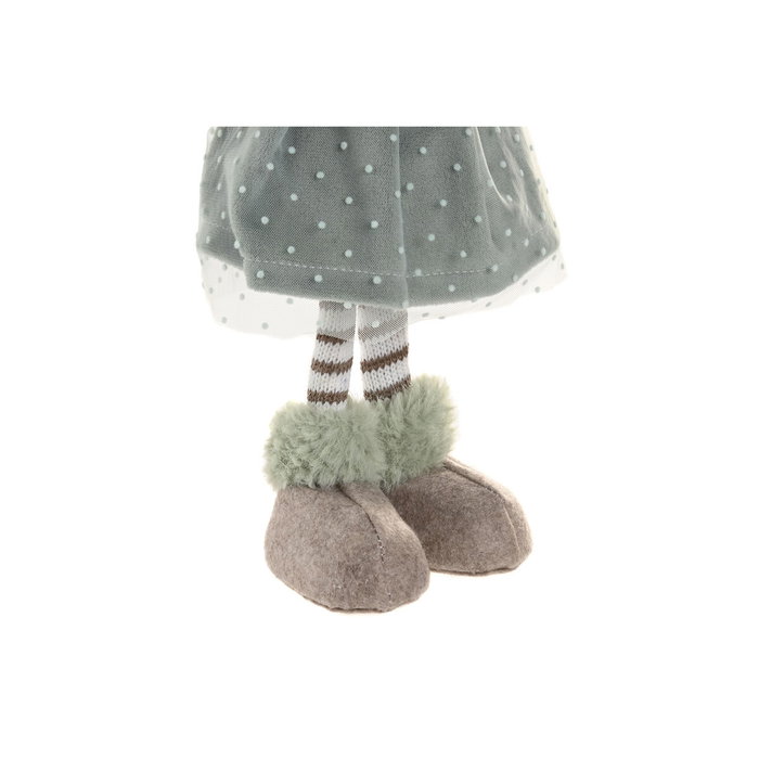 DKD Home Decor Figura Navidad Hada Verde Poliester 10 x 42 x 19 cm