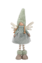 DKD Home Decor Figura de Hada Verde en Poliéster