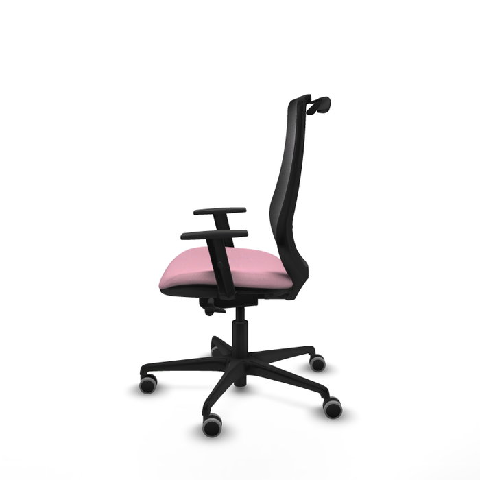 PIQUERAS Y CRESPO Silla de oficina Mardos Rosa con Mecanismo Sincro/Traslack