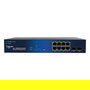 ALLNET ALL-SG8310v2PM Switch Gestionado Gigabit Ethernet PoE+ 8 Puertos 10/100/1000Mbps 2 Puertos SFP 140W 265x183x44mm Negro