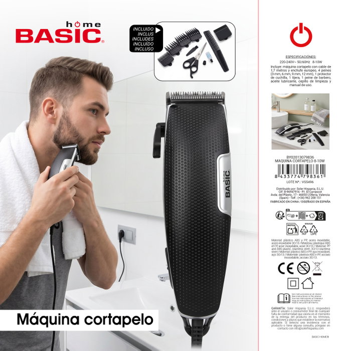 Basic Home Máquina Cortapelo 8-10W Inde