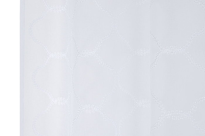 DKD Home Decor White23 Cortina 260 x 140 cm Blanco Poliéster Bordada Anillas DKD Home Decor White23 Cortina 260 x 140 cm Blanco Poliéster Bordada Anillas