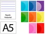 Liderpapel Libreta A5 Tapa Plástico 48 Hojas 90gr Impresión Horizontal Colores Surtidos