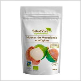 SALUD VIVA Nueces de Macadamia 200gr Eco Sin Gluten Veganas