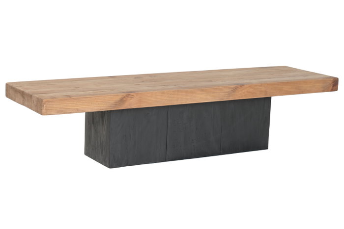 DKD Home Decor Mueble TV Alpino Pino y Madera Reciclada Natural Negro 180 x 48 x 40 cm DKD Home Decor Mueble TV Alpino Pino y Madera Reciclada Natural Negro 180 x 48 x 40 cm