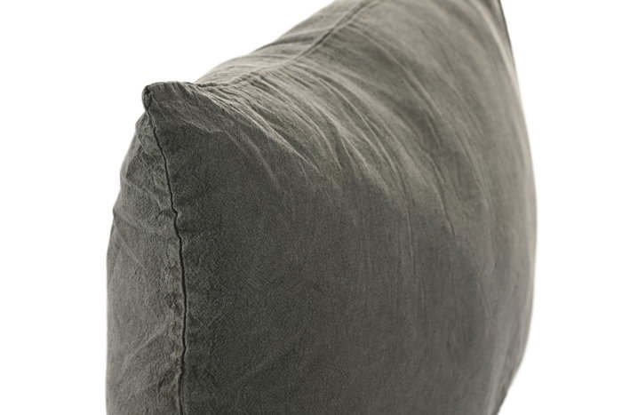 DKD Home Decor Cojín de Algodón Verde 70x40 cm Lavado a la Piedra