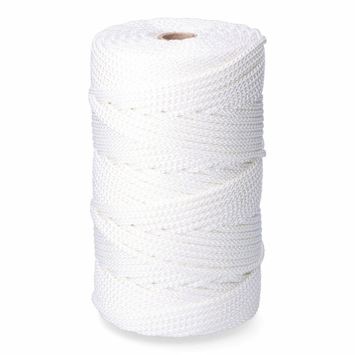 Edm Cordón trenzado poliéster granete blanco 5 mm x 200 m Edm Cordón trenzado poliéster granete blanco 5 mm x 200 m