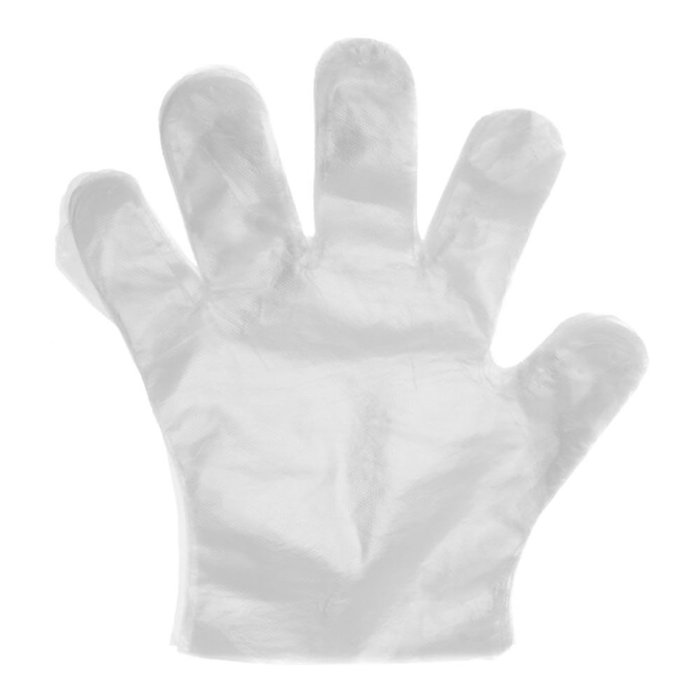 Fx Tools Guante Desechable Transparente Polietileno Caja 200 uds 28x29 cm