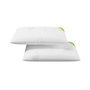 Nalui Almohada 2uds con Copos Viscoelásticos de Aloe Vera - 70 x 38 cm - Tejido Stretch Transpirable - Paquete de 2 Unidades