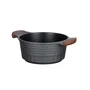 Resto Olla Capella de Aluminio Fundido, 2,6 L, Negro y Madera