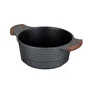 Resto Olla Capella de Aluminio Fundido, 2,6 L, Negro y Madera