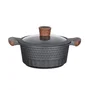 Resto Olla Capella de Aluminio Fundido, 2,6 L, Negro y Madera