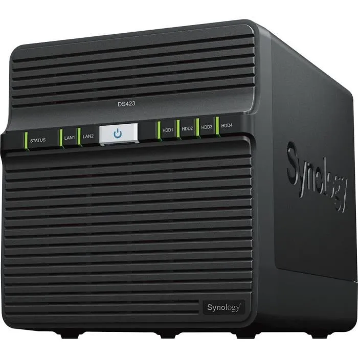 Synology DiskStation DS423 NAS de 4 bahías, Negro