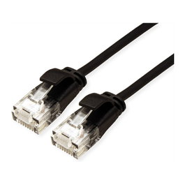 ROLINE GREEN Patchkabel Cat.6A Slim 1,5 m Negro