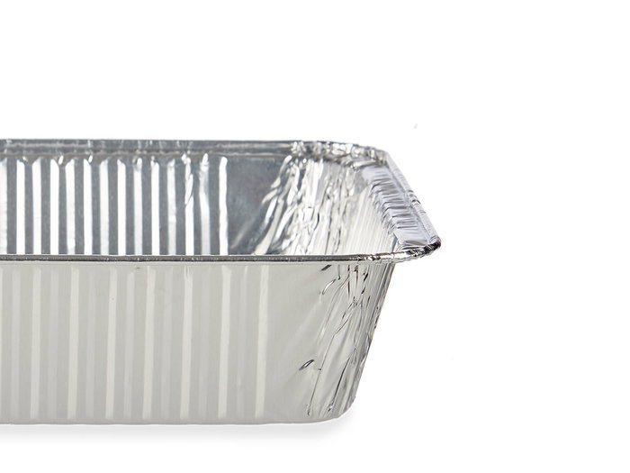 Kinvara - Set de 4 Bandejas de Aluminio Rectangulares para Horno, Plata, 22.5x15.6x6 cm, 900 ml (Set de 24) Kinvara - Set de 4 Bandejas de Aluminio Rectangulares para Horno, Plata, 22.5x15.6x6 cm, 900 ml (Set de 24)