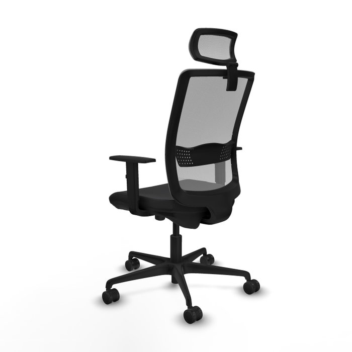 PIQUERAS Y CRESPO Silla de oficina Haches con mecanismo Sincro/Traslack, Negro y Gris PIQUERAS Y CRESPO Silla de oficina Haches con mecanismo Sincro/Traslack, Negro y Gris