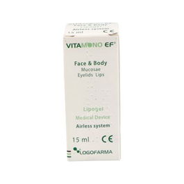 VITAMONO Ef Lipogel 15 Ml Crema Hidratante Reparadora para Pieles Secas y Dañadas