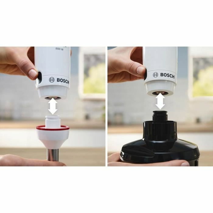 Bosch MSM4W410 ErgoMaster Batidora de mano, 800W, blanco y negro