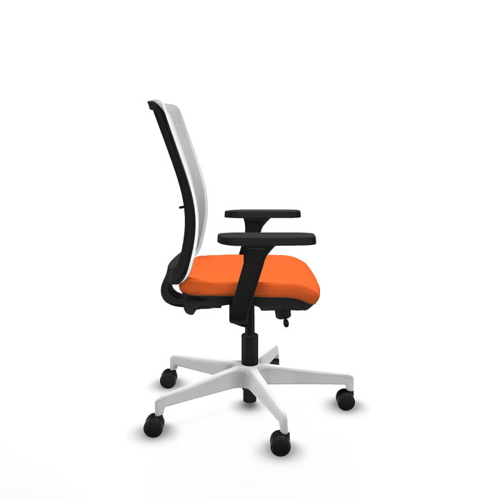 PIQUERAS Y CRESPO Silla de oficina Haches Naranja y Blanco
