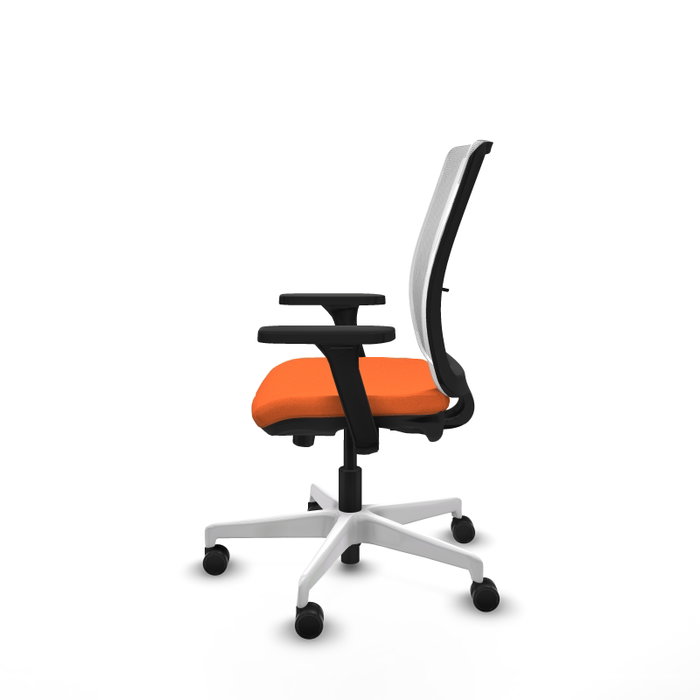 PIQUERAS Y CRESPO Silla de oficina Haches Naranja y Blanco