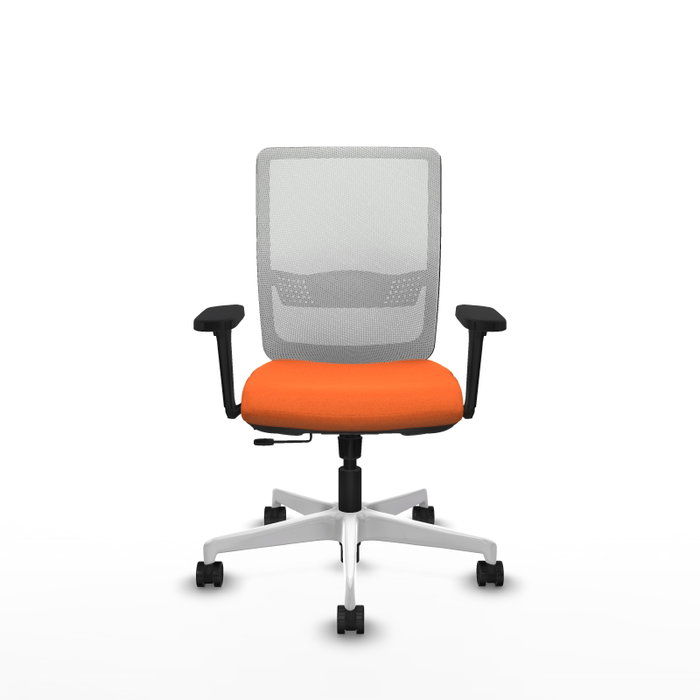 PIQUERAS Y CRESPO Silla de oficina Haches Naranja y Blanco
