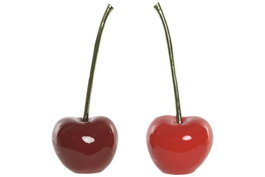 DKD Home Decor Figura de Cereza en Resina, Pack de 6