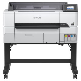 Epson SureColor SC-T3405 - Impresora A1 inalámbrica de inyección de tinta con soporte, 2400 x 1200 DPI, Color, para rollos de papel hasta 61 cm, Pantalla táctil 4.3", AirPrint