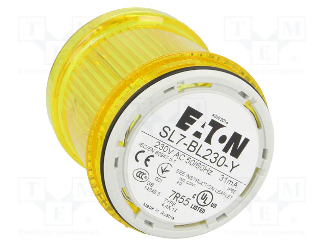 EATON ELECTRIC Módulo de señalización luminoso SL7 amarillo LED